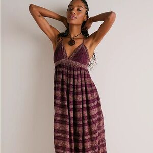 NWOT Free People Lotus Floral Lace Maxi Dress XS